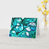 Étude couleur Abstraite 125, carte (Fleur jaune)