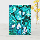 Étude couleur Abstraite 125, carte (Fleur jaune)