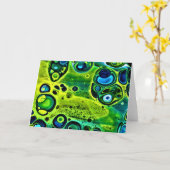 Étude couleur Abstraite 160, carte (Fleur jaune)