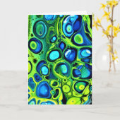 Étude couleur Abstraite 161, carte (Fleur jaune)