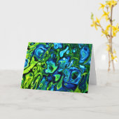 Étude couleur Abstraite 162, carte (Fleur jaune)