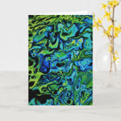 Étude couleur Abstraite 163, carte (Fleur jaune)