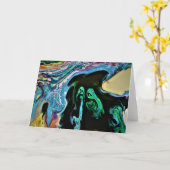 Étude couleur Abstraite 166, carte (Fleur jaune)