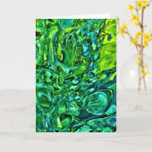 Étude couleur Abstraite 169, carte (Fleur jaune)