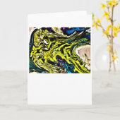Étude couleur Abstraite 16, carte (Fleur jaune)