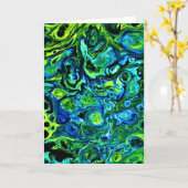 Étude couleur Abstraite 170, carte (Fleur jaune)