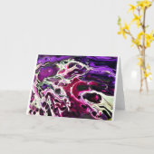 Étude couleur Abstraite 194, carte (Fleur jaune)