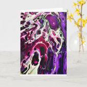 Étude couleur Abstraite 194, carte (Fleur jaune)