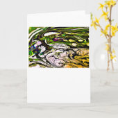 Étude couleur Abstraite 20, carte (Fleur jaune)