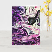 Étude couleur Abstraite 215, carte (Fleur jaune)