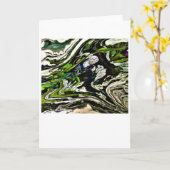 Étude couleur Abstraite 21, carte (Fleur jaune)