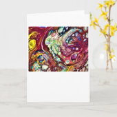 Étude couleur Abstraite 230, carte (Fleur jaune)