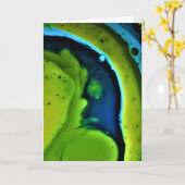 Étude couleur Abstraite 240, carte (Fleur jaune)