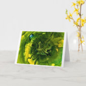 Étude couleur Abstraite 249, carte (Fleur jaune)