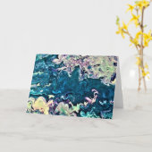 Étude couleur Abstraite 260, carte (Fleur jaune)