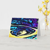 Étude couleur Abstraite 281, carte (Fleur jaune)