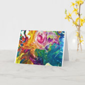 Étude couleur Abstraite 2, carte (Fleur jaune)