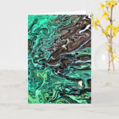 Étude couleur Abstraite 300, carte (Fleur jaune)