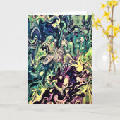 Étude couleur Abstraite 301, carte (Fleur jaune)