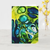 Étude couleur Abstraite 303, carte (Fleur jaune)