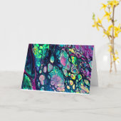 Étude couleur Abstraite 304, carte (Fleur jaune)