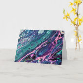 Étude couleur Abstraite 305, carte (Fleur jaune)