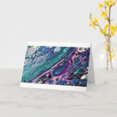 Étude couleur Abstraite 305, carte (Fleur jaune)