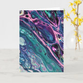 Étude couleur Abstraite 305, carte (Fleur jaune)