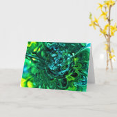 Étude couleur Abstraite 310, carte (Fleur jaune)