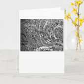 Étude couleur Abstraite 32 / Noir, carte (Fleur jaune)
