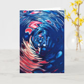 Étude couleur Abstraite 330, carte (Fleur jaune)