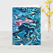 Étude couleur Abstraite 345, carte (Fleur jaune)