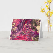 Étude couleur Abstraite 386, carte (Fleur jaune)