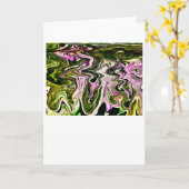 Étude couleur Abstraite 481, carte (Fleur jaune)