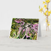 Étude couleur Abstraite 481, carte (Fleur jaune)