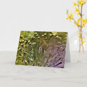 Étude couleur Abstraite 501, carte (Fleur jaune)