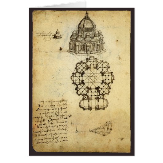 Étude de cathédrale architecturale de Léonard de V (Devant)