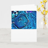 Étude de couleur Abstraite 112, carte (Fleur jaune)