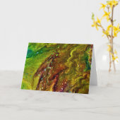 Étude de couleur Abstraite 11, carte (Fleur jaune)