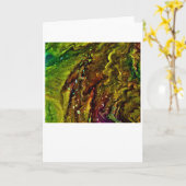 Étude de couleur Abstraite 11, carte (Fleur jaune)