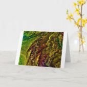 Étude de couleur Abstraite 11, carte (Fleur jaune)