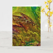 Étude de couleur Abstraite 11, carte (Fleur jaune)