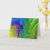 Étude de couleur Abstraite 12, carte (Fleur jaune)