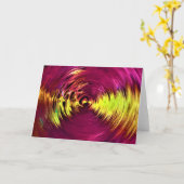 Étude de couleur Abstraite 142, carte (Fleur jaune)