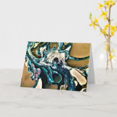 Étude de couleur Abstraite 14, carte (Fleur jaune)