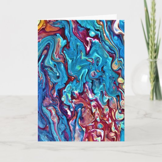 Étude de couleur Abstraite 152, carte (Devant)