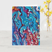 Étude de couleur Abstraite 152, carte (Fleur jaune)