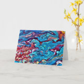 Étude de couleur Abstraite 152, carte (Fleur jaune)