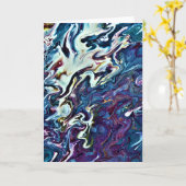 Étude de couleur Abstraite 153, carte (Fleur jaune)