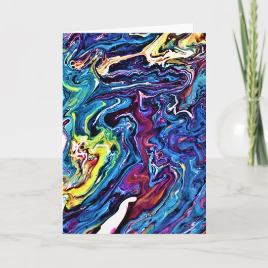 Étude de couleur Abstraite 154, carte (Devant)